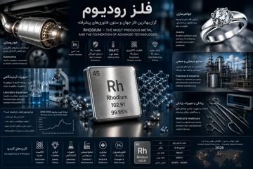 فلز رودیوم (Rhodium)؛ گران‌بهاترین فلز جهان و ستون فناوری‌های پیشرفته